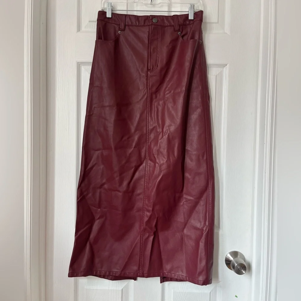 Free People Red Jasper Vegan Maxi Skirt Size 2